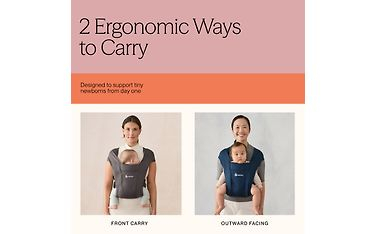 Mbajtëse bebe Ergobaby Embrace, ergonomike, deri 11.3kg, blu e errët