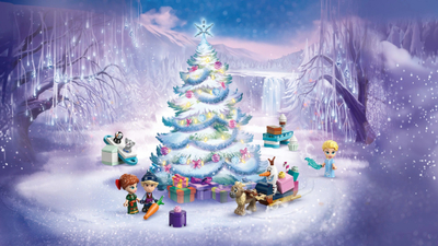 Kalendar adventi LEGO Disney Frozen 2025, set për ndërtim, shumëngjyrësh