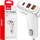 Karikues veture AMiO 03886, 3 porta, USB dhe USB C, i zi