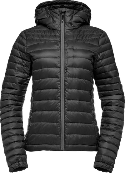 Пухена јакна за жени Black Diamond Access Hoody, со капуљача, за скијање и пешачење, црна