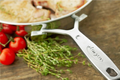 Tigan Demeyere Industrial, çelik inox, për induksion, gri