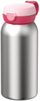 Shishe uji Mepal Flip Cap Campus, çelik inox, 600ml, rozë
