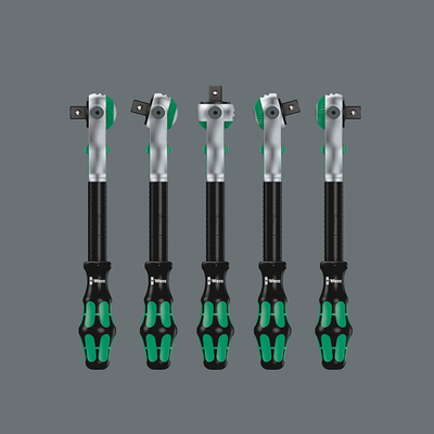 Set çelësa rakete Wera 8100 SB 9 Zyklop Speed, 3/8", 9 copë, i zi