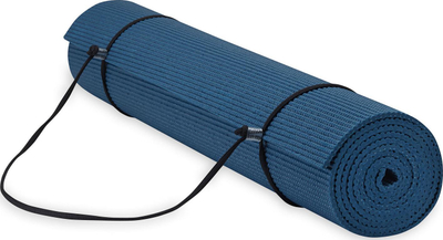 Dyshek yoga Gaiam Essentials 63314, 6mm, antirrëshqitës, blu navy