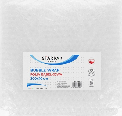 Foli flluska Starpak, 200x50 cm, transparente
