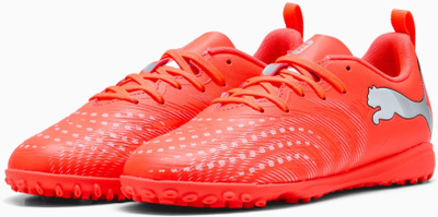 Këpucë futbolli Puma Future 9 Play TT Jr, për terren sintetik, për fëmijë, të kuqe