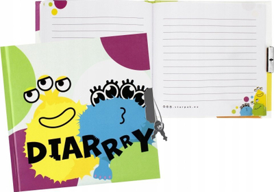 Ditari me kyç STARPAK Monster 512441, për fëmijë, shumëngjyrësh