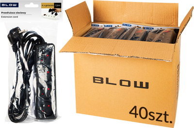 Pararregullator Blow Power Strip PR 1.5M 4G B, 4 dalje, kabllo 1.3m, i bardhë