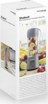 Mikser portativ InnovaGoods Shakuit, 380ml, karikim me USB, i bardhë