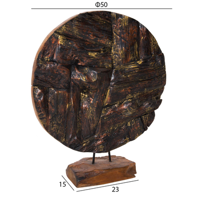 Dekor tavoline teak natyral 50×15×64 cm (HM7718)