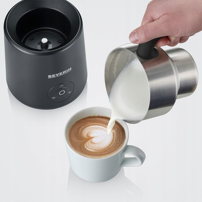 Shkumëzues qumështi Severin SM 3579, 500W, 400ml, i zi
