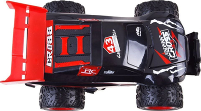 Makina lodër me telekomandë Racing Cross Country, timon kontrolli, për fëmijë 3+, e zezë e kuqe