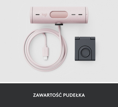 Веб-камера Logitech Brio 500 (960-001421), розева боја