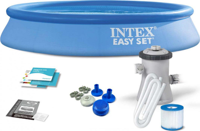 Базен за двор Intex Easy Set 28118, 305 cm, сет 9 во 1, сина