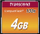 Transcend 4GB Compact Flash мемориска картичка TS4GCF133