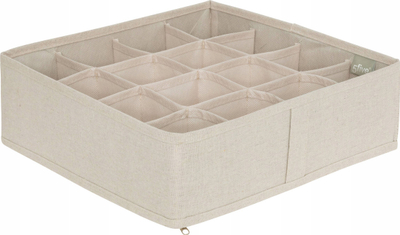 Organizues sirtari Groomy, 16 ndarje, 31x31cm, bezhë