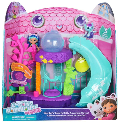Сет играчка Spin Master Gabby's Dollhouse Аквариум, за деца 3+, шарен