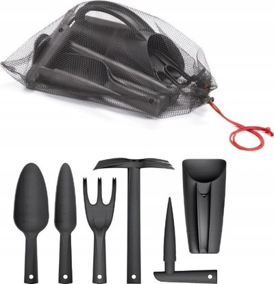 Set veglash kopshti Prosperplast Respana, plastikë e lehtë, doreza të rehatisme, i zi
