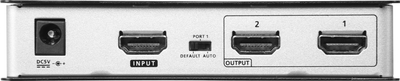 HDMI раздвојувач Aten VS182B, 2 порти, 4K 60Hz, црн