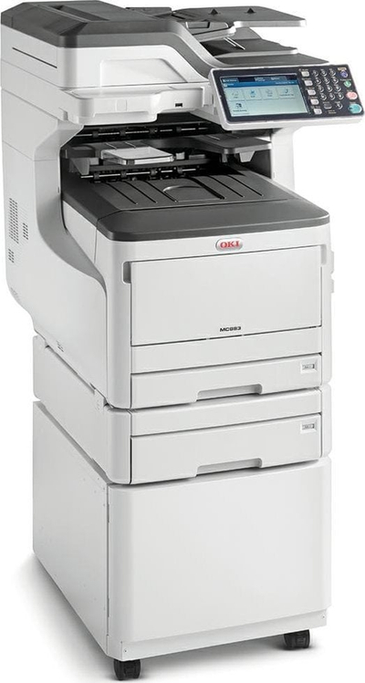 Printer multifunksional OKI MC883dnct, LED A3, 35 faqe në minutë, i bardhë