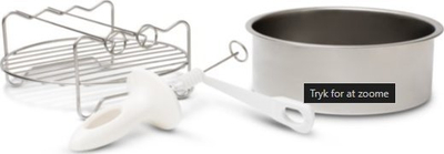 Set aksesorësh për fritezë ajri Electrolux EAFEK1, çelik inox, deri 3L, ngjyrë argjendi