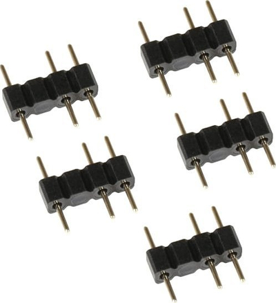 Кабел раздвојувач Alphacool Y-Splitter ARGB, 3-пин во 4x 3-пин, 15cm, црн