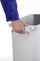 Kosh plehrash Durable DURABIN 60L, plastik, i bardhë