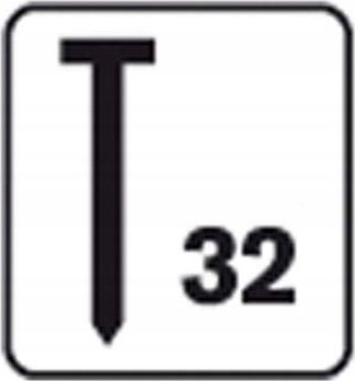 Gozhdë Rapid No. 32 Brad Nail 40104408, 50 mm, të galvanizuara, kënd 34°