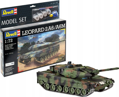 Set modelimi Revell Leopard 2A6 A6M 63180, plastik, shkallë 1:72, i pambaruar