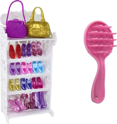 Set kukull Defa Lucy Fashion Girl, 30 cm, me aksesorë dhe fustane, rozë