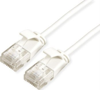Kabllo rrjeti Roline Patch Cable, Cat.6A, 0.15 m, e bardhë