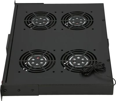 Panel ventilimi për kabinet Rack ExtraLink EX.14718, 19", me 4 ventilatorë, gri