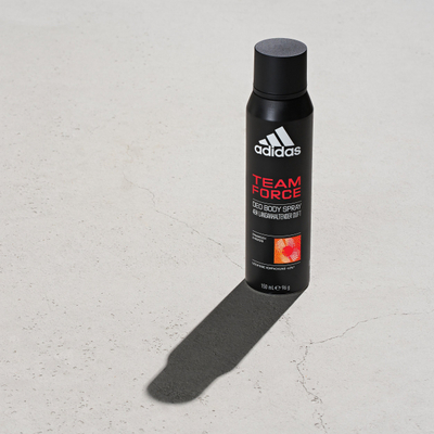 Deodorant sprej Adidas Team Force, 250ml, për burra, i zi