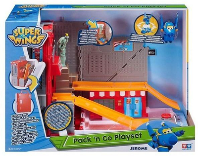 Set loje Auldey Super Wings Pack n Go Jerome, Nju Jork, figurine avion, shumëngjyrësh