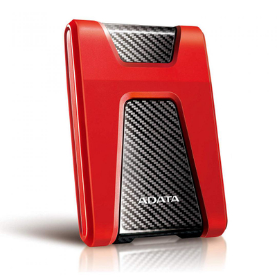 Hard disk i jashtëm ADATA HD650, 2TB, USB 3.2 Gen 1, i zi e i kuq