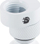 Adapter ftohje uji Bitspower X-Cross, G1/4", offset 5mm, i bardhë