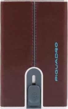 Portofol Piquadro Wallet, lëkurë natyrale, ngjyrë bordo