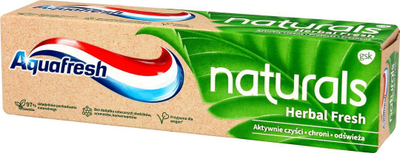 Паста за заби Aquafresh Naturals Herbal Fresh, 75 ml, со природни состојки