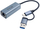 Адаптер за мрежа Inca IUTP-01TX, USB 3.0 и Type C, RJ45 1x, сина