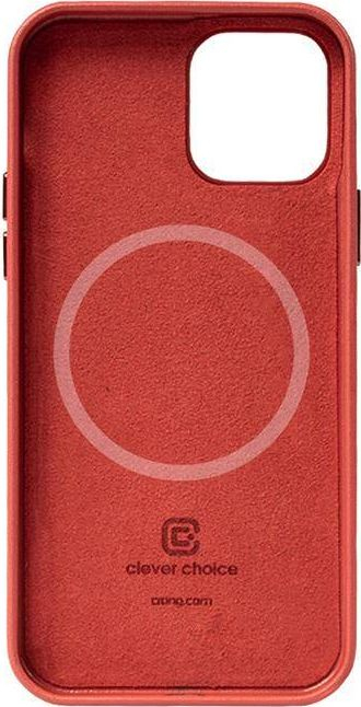Këllëf telefoni Crong Essential Cover Magnetic, për iPhone 12 12 Pro, MagSafe, i kuq