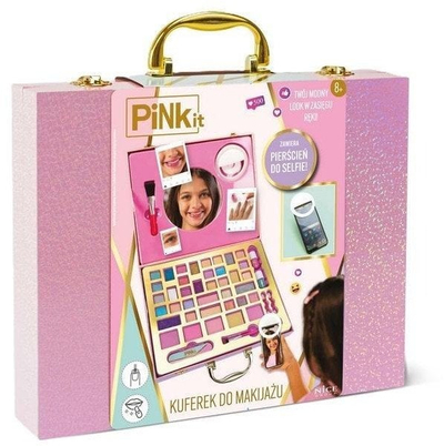Valixhe grimimi PINK.IT 40052, me dritë unazore, rozë
