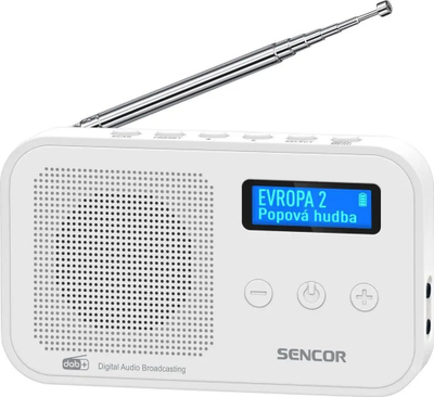 Radio digjitale Sencor SRD 7200 W, DAB+, FM, e bardhë