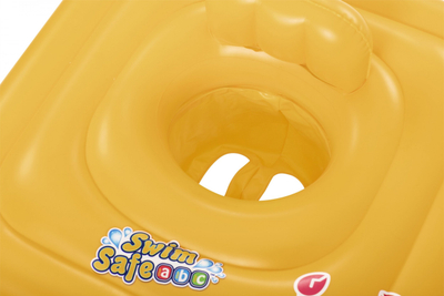 Ulese notuese për foshnje Bestway 32050 Swim Safe Step A, 76 x 76 cm, e kuqe e verdhë