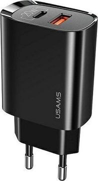 Karikues Usams T35 (US-CC121), 1xUSB-C + 1xUSB, 20W, PD3.0 + QC3.0, i zi
