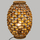 Lampë tavoline Atmosphera Woven Water Hyacinth Boho, 40 cm, ngjyrë natyrale