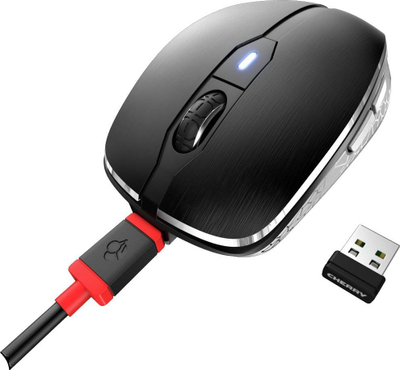 Maus wireless Cherry MW 8C, Bluetooth 2.4 GHz, DPI i rregullueshëm, gri