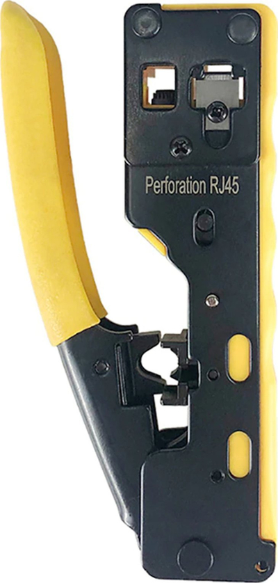 Pincë crimpimi Klset E6059, ergonomike, për terminale elektrikë, e zezë