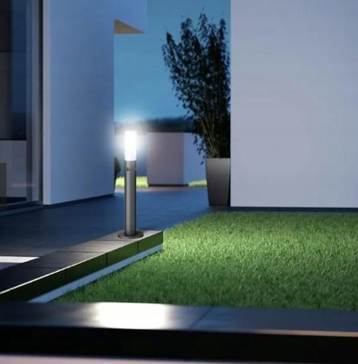 Llambadar shtyllë STEINEL GL 65 LED, 3000K, për jashtë, i zi