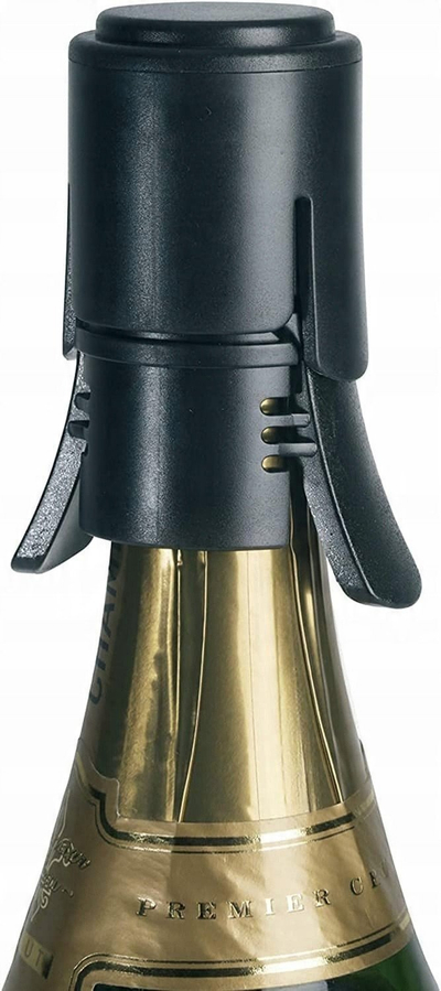 Стопер за вино Screwpull SW106, универзален, инокс, сив