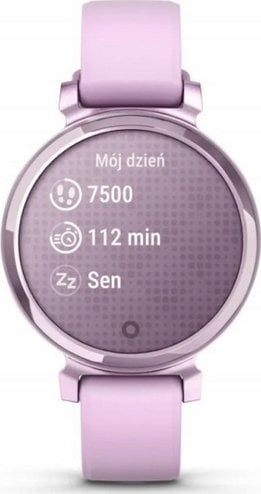 Ora inteligjente Garmin Lily 2, ekran 1.4", rrip silikoni, vjollcë metalike